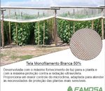 Tela Monofilamento Branca 50%